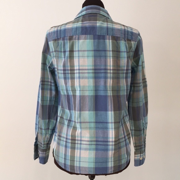 L.L.Bean button down plaid shirt size xs - Picture 4 of 16
